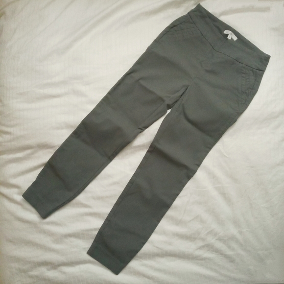 RW&CO NEW Camber & Grace Grey Petite Skinny Dress Pants - Picture 2 of 9